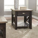 Liberty Heatherbrook Drawer End Table in Charcoal and Ash image