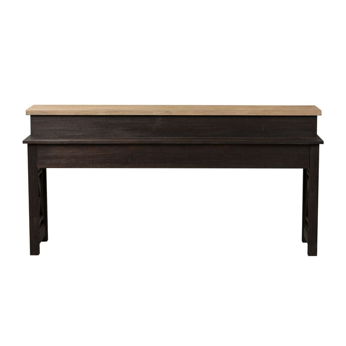 Heatherbrook Console Bar Table in Charcoal and Ash