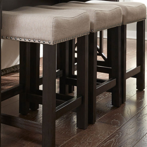 Liberty Heatherbrook Uph Barstool in Charcoal and Ash image
