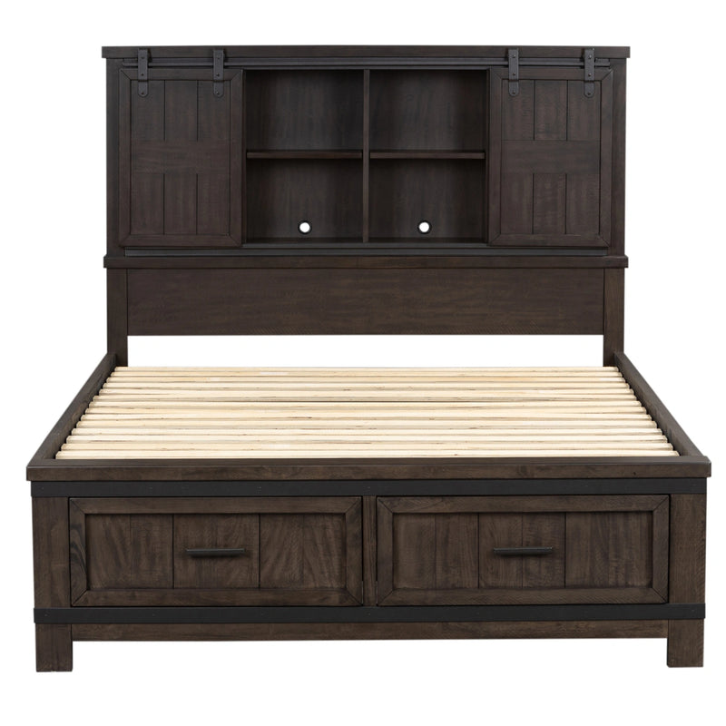 Thornwood Hills Bookcase Bed, Dresser & Mirror image