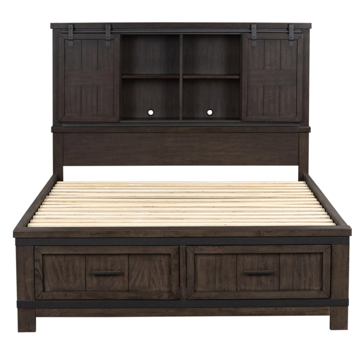 Thornwood Hills Bookcase Bed, Dresser & Mirror image