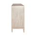 Kinsley 4 Door Accent Cabinet in Washed Taupe & Silver Champagne EST SHIP TIME APPX 4 WEEKS image