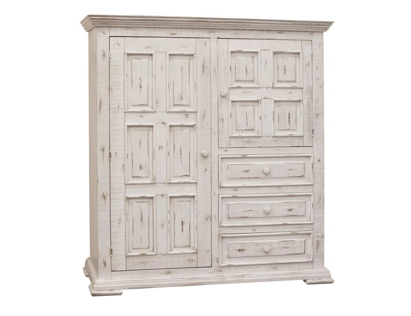 Terra White 3 Drawer, 2 Door Gentleman’s Chest