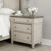 Liberty Furniture Ivy Hollow 3 Drawer Bedside Chest w/ Charging Station in Weathered Linen image