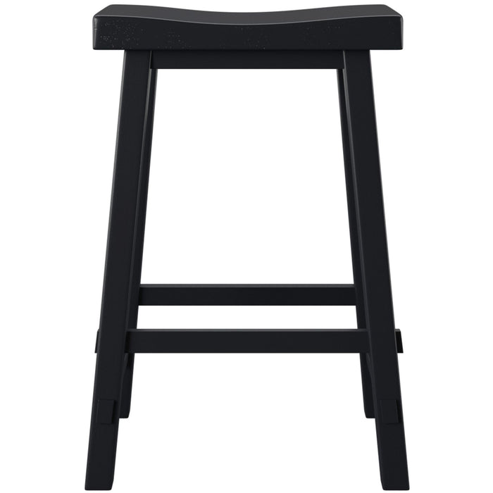 Creations 30 Inch Sawhorse Barstool - Black (RTA) image