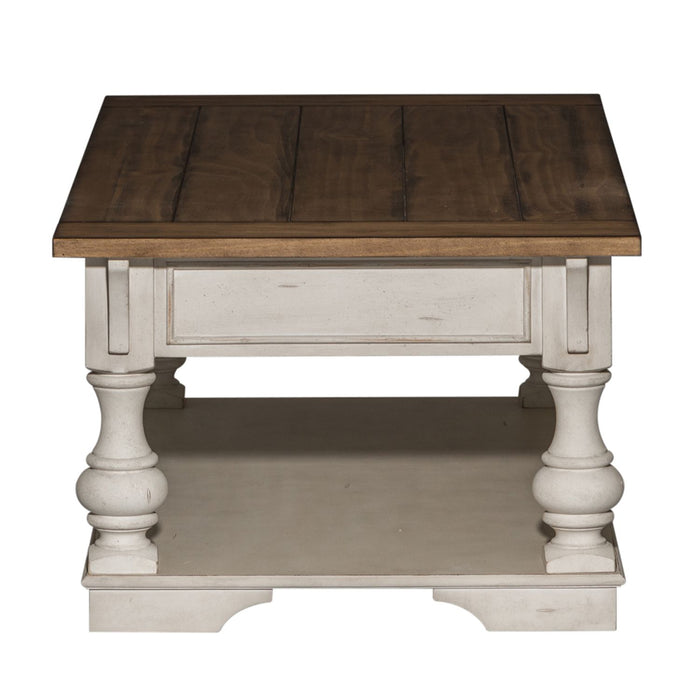 Morgan Creek Cocktail Table in Antique White