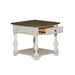 Morgan Creek End Table in Antique White image