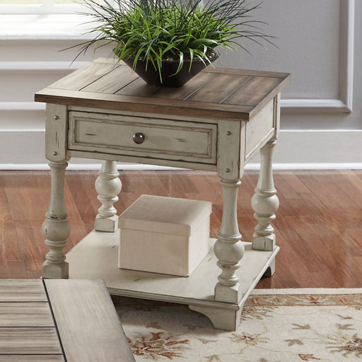 Liberty Morgan Creek End Table in Antique White image