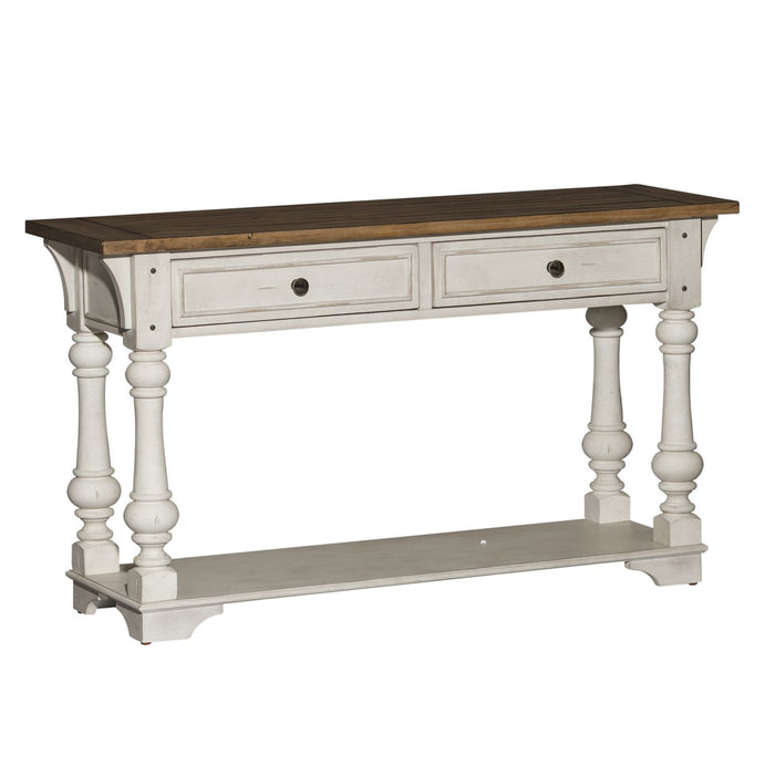 Morgan Creek Sofa Table in Antique White