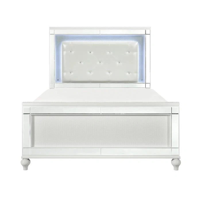 Alonza Queen LED Panel Bed 1845LED-1