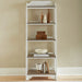Magnolia Manor Leaning Pier Bookcase in Antique White & Weathered Bark image
