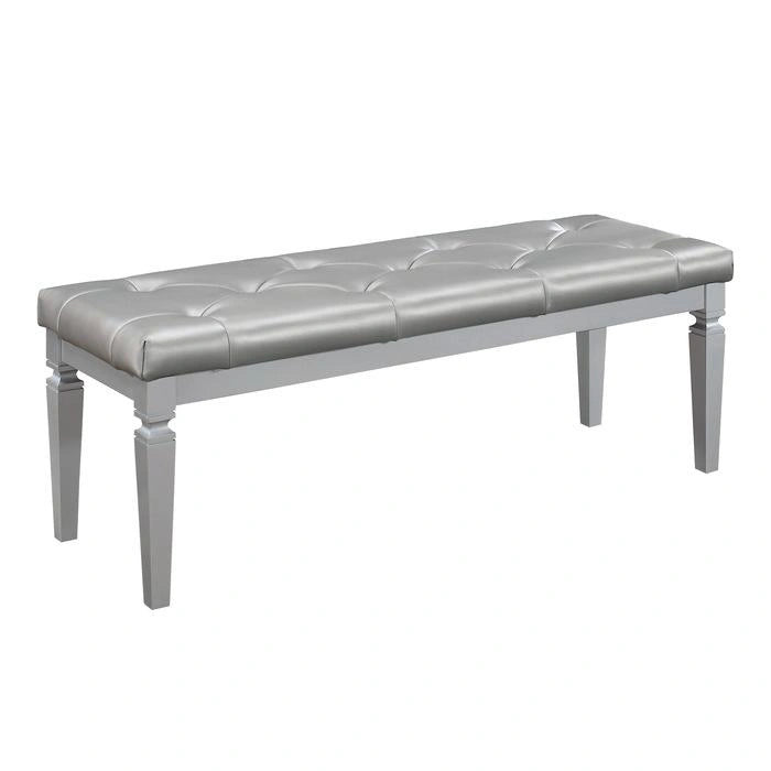 Allura Bed Bench in Silver 1916-FBH