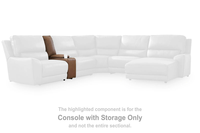 DeepWakes Reclining Sectional with Storage Console