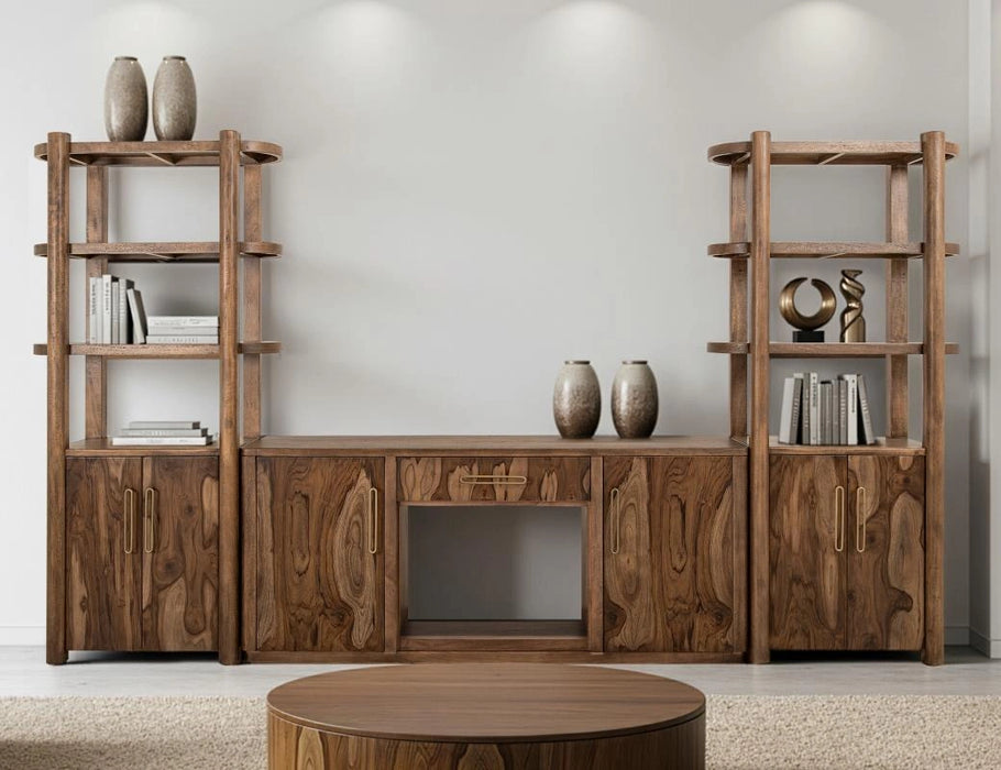 Balam Wall Unit with Electric Fireplace Insert