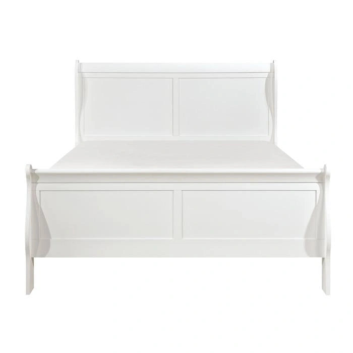 Mayville Full Sleigh Bed in White 2147FW-1