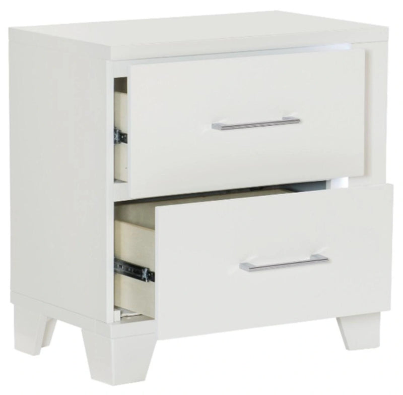 Kerren Nightstand in White 1678W-4