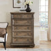 Liberty Furniture Carlisle Court 5 Drawer Chest in Chestnut with Dusty Wax image