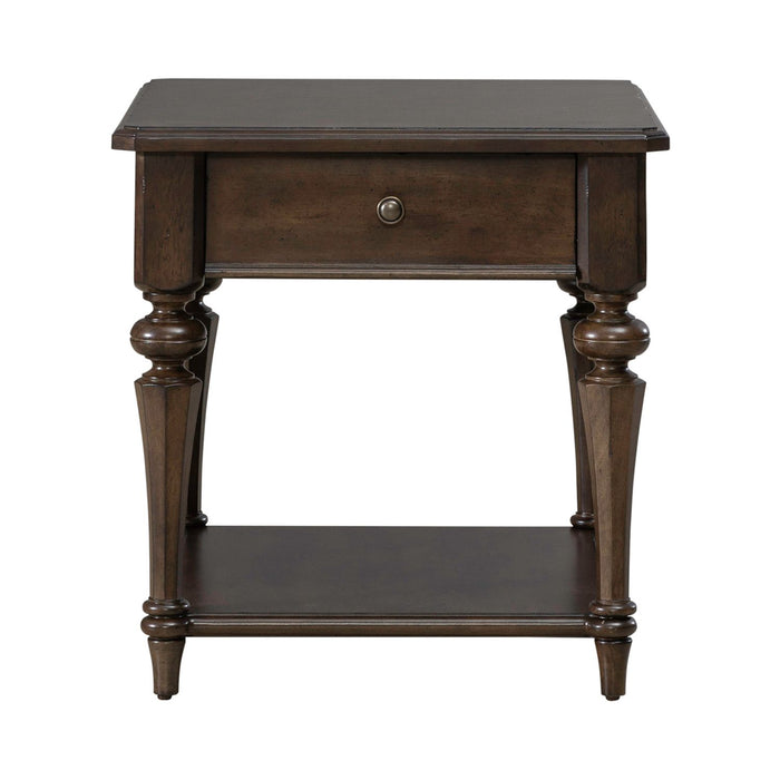 Arden Road Drawer End Table in Satin Cherry
