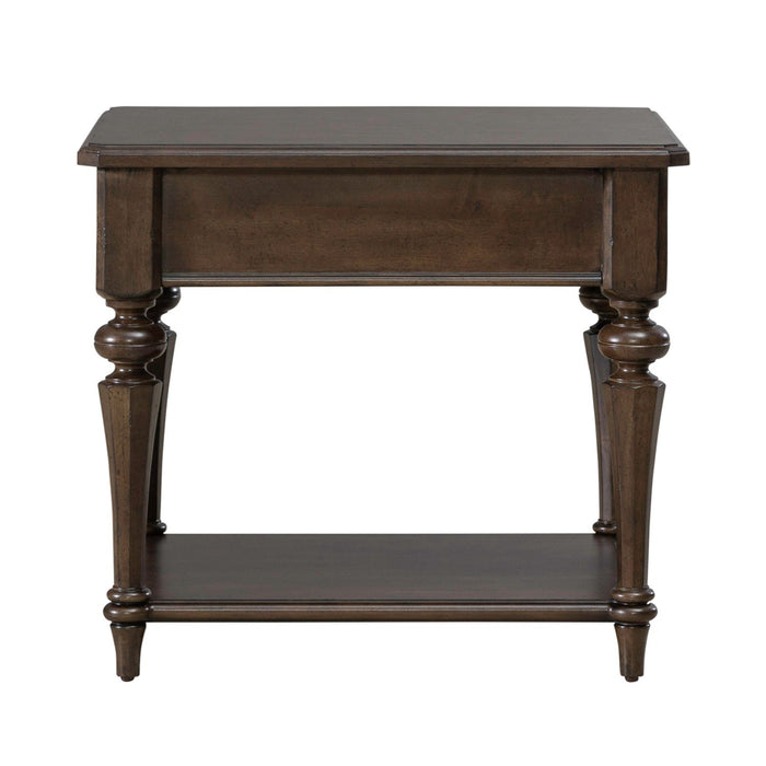 Arden Road Drawer End Table in Satin Cherry