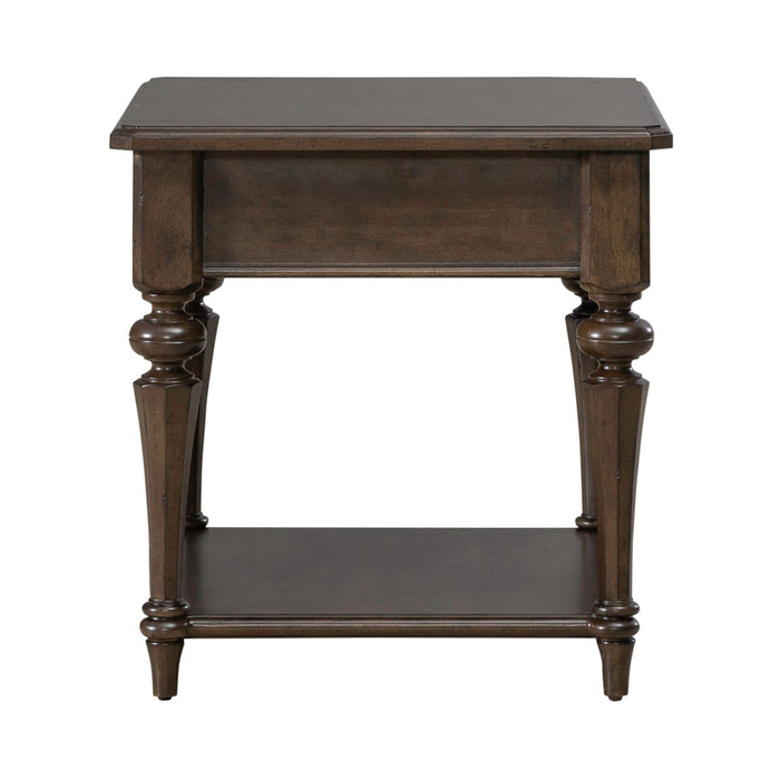 Arden Road Drawer End Table in Satin Cherry