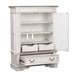 Abbey Park Mirrored Door Chest in Antique White image