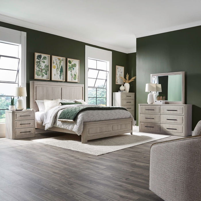 Modern Play Queen Panel Bed, Dresser & Mirror, Chest, Night Stand image