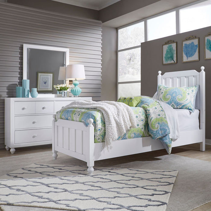 Cottage View Twin Panel Bed, Dresser & Mirror image