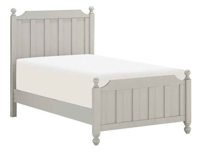 Wellsummer Twin Panel Bed in Gray 1803GYT-1*