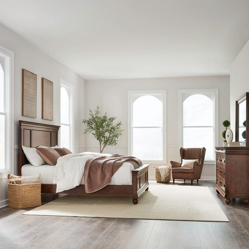 Rustic Traditions Queen Panel Bed, Dresser & Mirror image