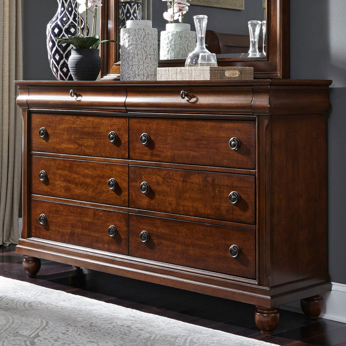 Liberty Furniture Rustic Traditions 8 Drawer Dresser in Rustic Cherry image