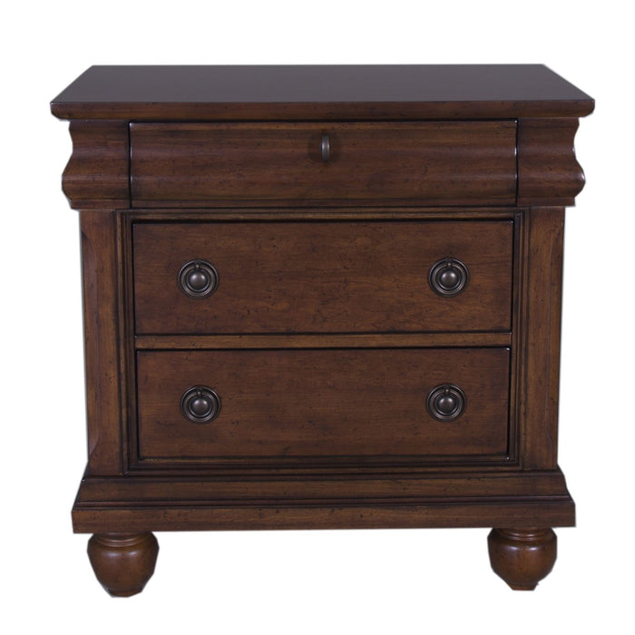 Rustic Traditions 3 Drawer Nightstand in Rustic Cherry