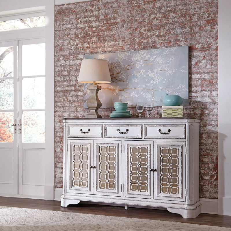 Magnolia Manor Hall Buffet in Antique White image