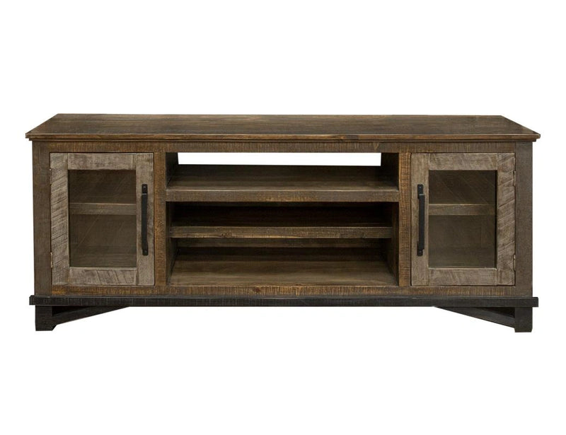 Loft Brown 2 Doors and Shelves, TV Stand for Wall Unit