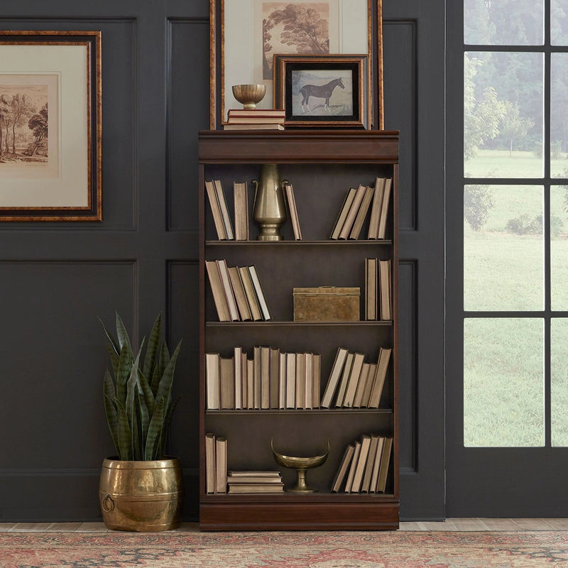 Brayton Manor Jr Executive 60 Inch Bookcase (RTA) in Cognac image