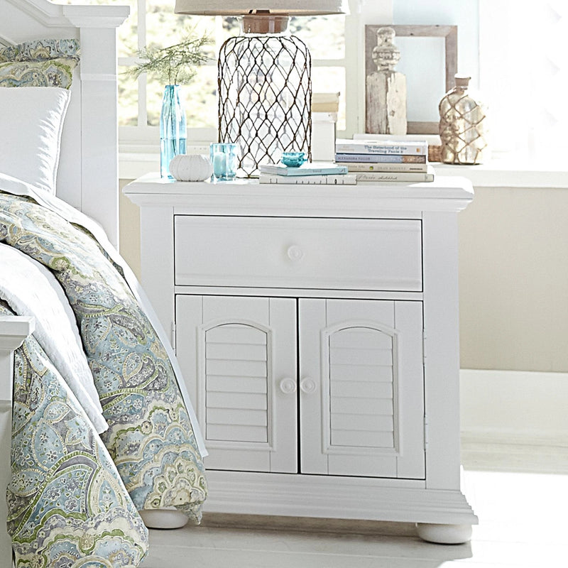Summer House 1 Drawer Nightstand in Oyster White image