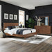 Century Modern King Platform Bed, Dresser & Mirror image