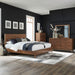Century Modern Queen Platform Bed, Dresser & Mirror, Chest image