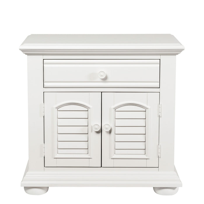 Summer House I King Panel Bed, Dresser & Mirror, Chest, Night Stand