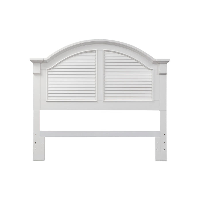 Summer House Queen Panel Bed in Oyster White
