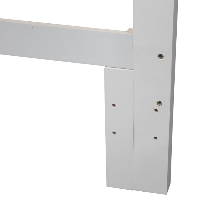 Summer House Queen Panel Bed in Oyster White