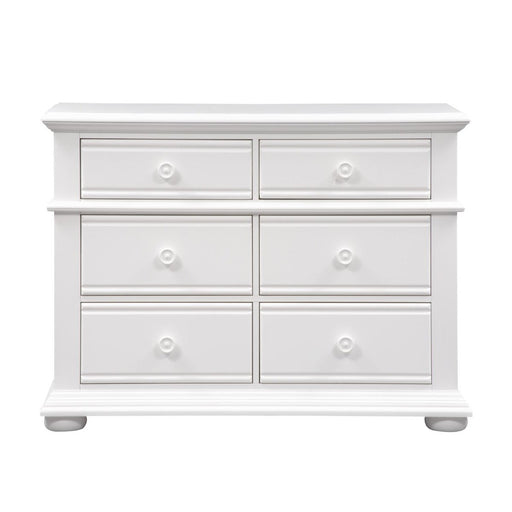 Liberty Furniture Summer House 6 Drawer Dresser in Oyster White image