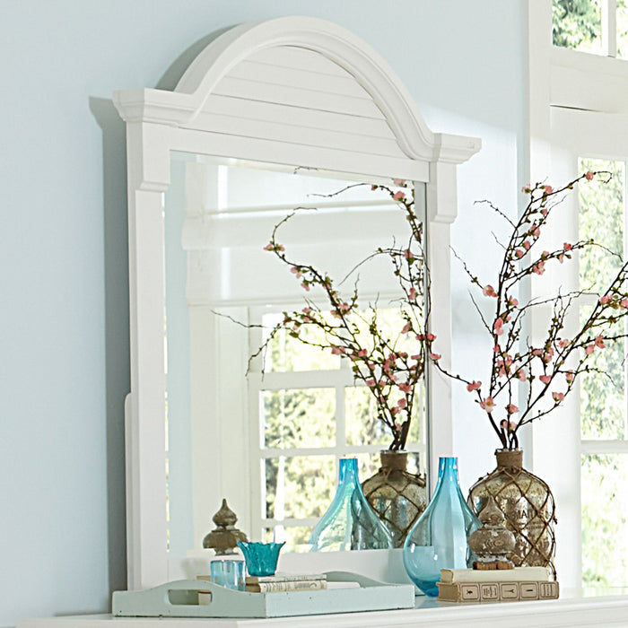 Liberty Furniture Summer House Mirror in Oyster White image