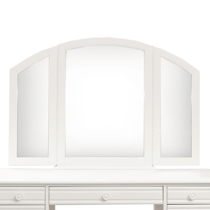 Summer House Vanity Mirror in Oyster White