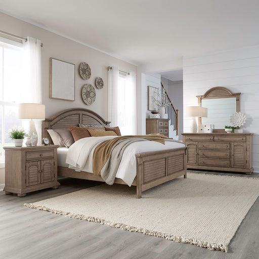 Summer House Queen Panel Bed, Dresser & Mirror, Chest, Night Stand image