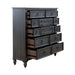 Americana Farmhouse 12 Drawer Chesser in Black image