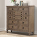 Liberty Furniture Americana Farmhouse 12 Drawer Chesser in Dusty Taupe and Black image