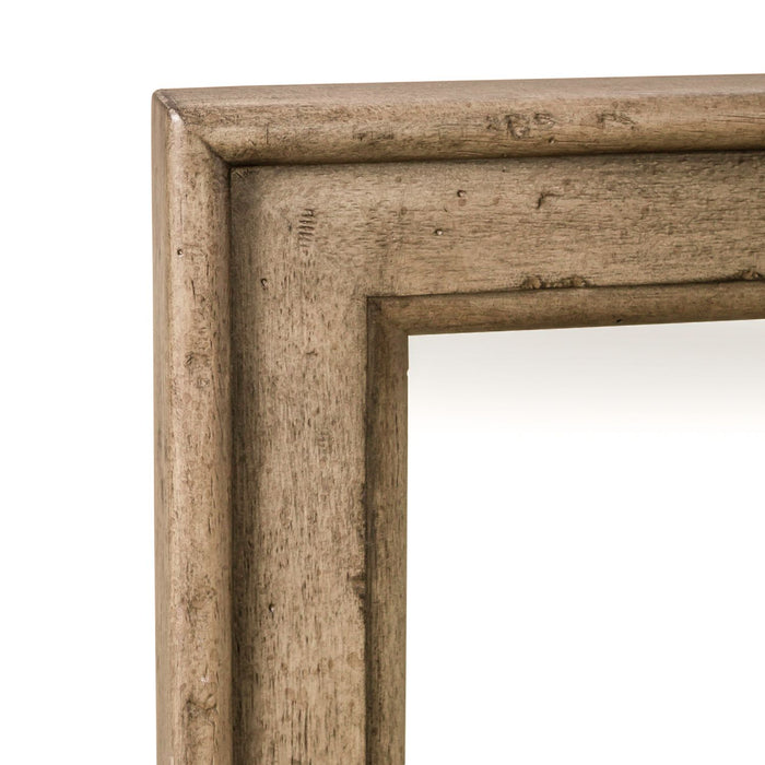 Americana Farmhouse Landscape Mirror in Dusty Taupe and Black image