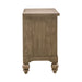 Americana Farmhouse 2 Drawer Nightstand in Dusty Taupe and Black image