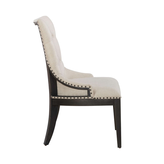 Americana Farmhouse Uph Shelter Side Chair (Set of 2) in Black