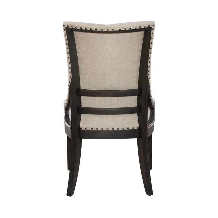 Americana Farmhouse Uph Shelter Side Chair (Set of 2) in Black